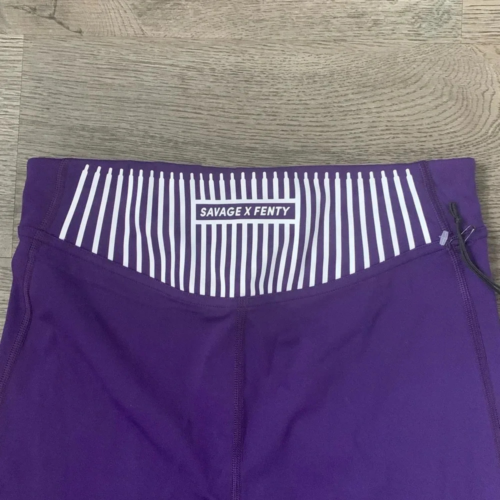 Savage X Fenty Xccentuate High-Waist Leggings Size‎ S - That’s Deep Purple - NWT - Picture 9 of 13